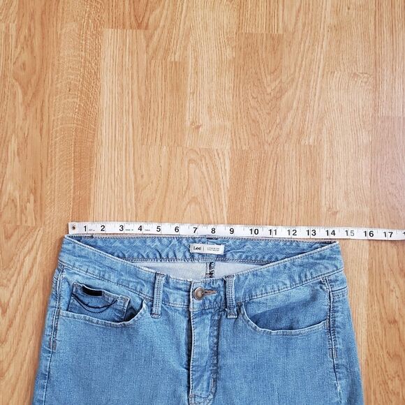 Lee Women's Lower On The Waist Cropped Jeans Blue Size 8 ..28 x 19 - Picture 7 of 12